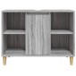 vidaXL Ντουλάπι Νιπτήρα Γκρι Sonoma 80 x 33 x 60εκ. Επεξεργασμένο Ξύλο