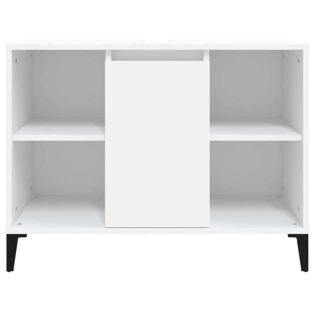 vidaXL Ντουλάπι Νιπτήρα Λευκό 80 x 33 x 60 εκ. Επεξεργασμένο Ξύλο