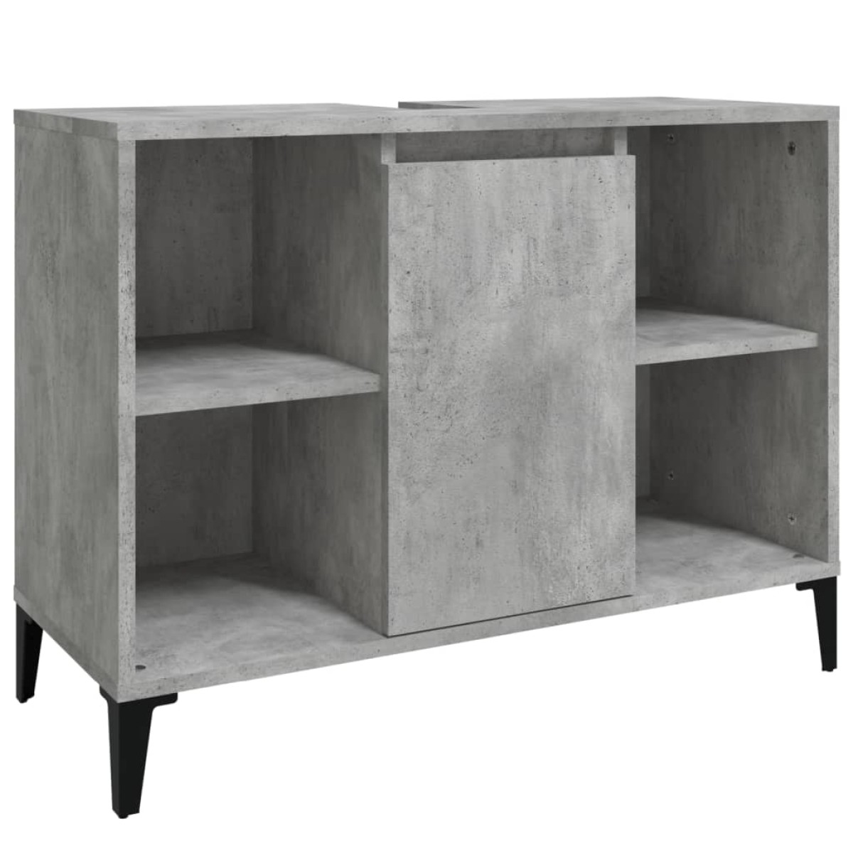 vidaXL Ντουλάπι Νιπτήρα Γκρι Σκυρ. 80 x 33 x 60 εκ. Επεξεργασμένο Ξύλο