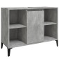 vidaXL Ντουλάπι Νιπτήρα Γκρι Σκυρ. 80 x 33 x 60 εκ. Επεξεργασμένο Ξύλο