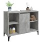vidaXL Ντουλάπι Νιπτήρα Γκρι Σκυρ. 80 x 33 x 60 εκ. Επεξεργασμένο Ξύλο