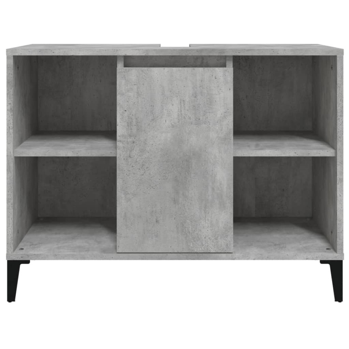 vidaXL Ντουλάπι Νιπτήρα Γκρι Σκυρ. 80 x 33 x 60 εκ. Επεξεργασμένο Ξύλο