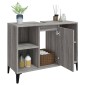 vidaXL Ντουλάπι Νιπτήρα Γκρι Sonoma 80 x 33 x 60εκ. Επεξεργασμένο Ξύλο