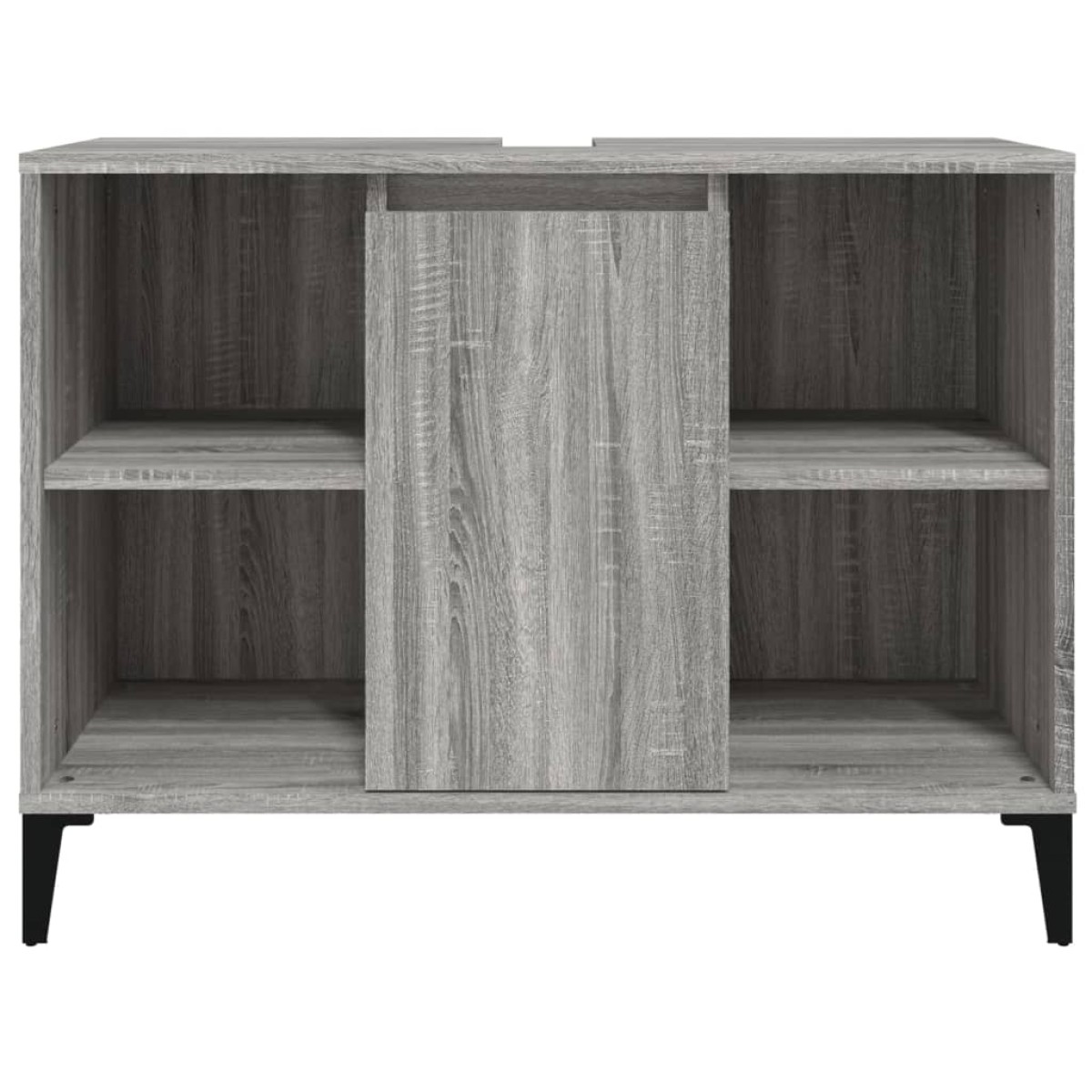 vidaXL Ντουλάπι Νιπτήρα Γκρι Sonoma 80 x 33 x 60εκ. Επεξεργασμένο Ξύλο