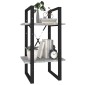 vidaXL Βιβλιοθήκη με 2 Ράφια Γκρι Sonoma 40x30x70 εκ. Επεξεργ. Ξύλο