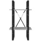 vidaXL Βιβλιοθήκη με 2 Ράφια Γκρι Sonoma 40x30x70 εκ. Επεξεργ. Ξύλο