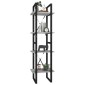 vidaXL Βιβλιοθήκη με 4 Ράφια Γκρι Sonoma 40x30x140 εκ. Επεξεργ. Ξύλο