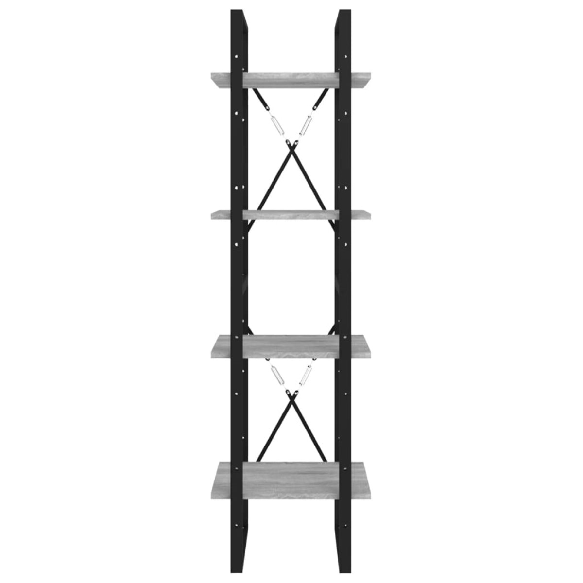 vidaXL Βιβλιοθήκη με 4 Ράφια Γκρι Sonoma 40x30x140 εκ. Επεξεργ. Ξύλο