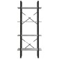 vidaXL Βιβλιοθήκη με 4 Ράφια Γκρι Sonoma 60x30x140 εκ. Επεξεργ. Ξύλο