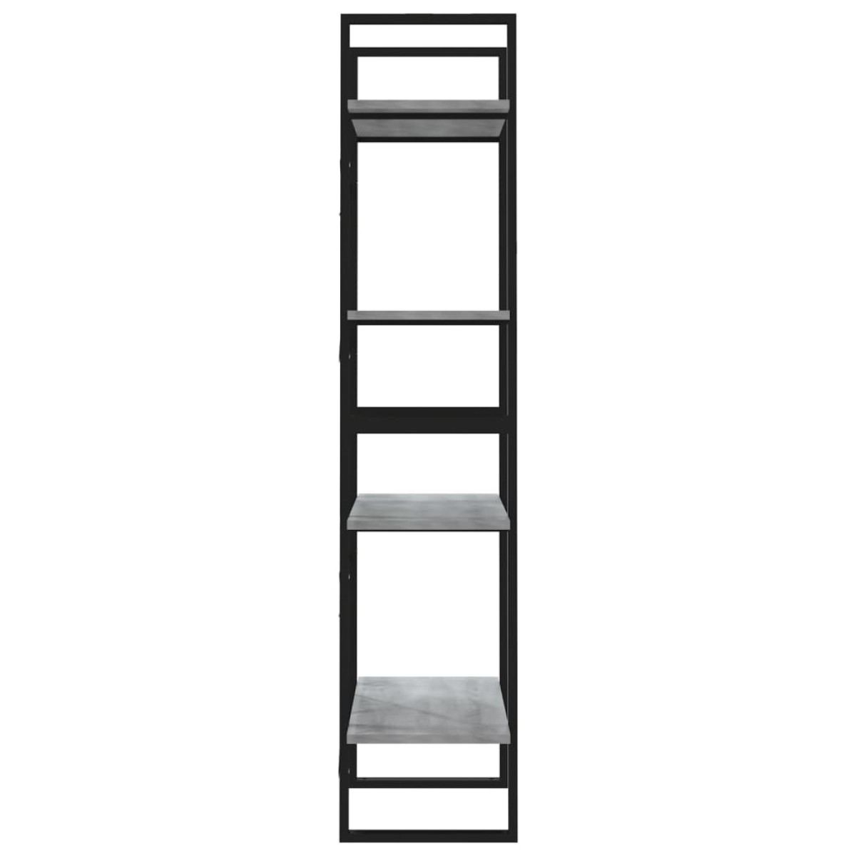 vidaXL Βιβλιοθήκη με 4 Ράφια Γκρι Sonoma 60x30x140 εκ. Επεξεργ. Ξύλο