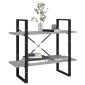 vidaXL Βιβλιοθήκη με 2 Ράφια Γκρι Sonoma 80x30x70 εκ. Επεξεργ. Ξύλο