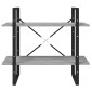 vidaXL Βιβλιοθήκη με 2 Ράφια Γκρι Sonoma 80x30x70 εκ. Επεξεργ. Ξύλο