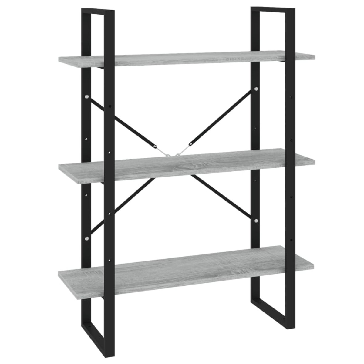 vidaXL Βιβλιοθήκη Γκρι Sonoma 80x30x105 εκ. από Επεξεργασμένο Ξύλο