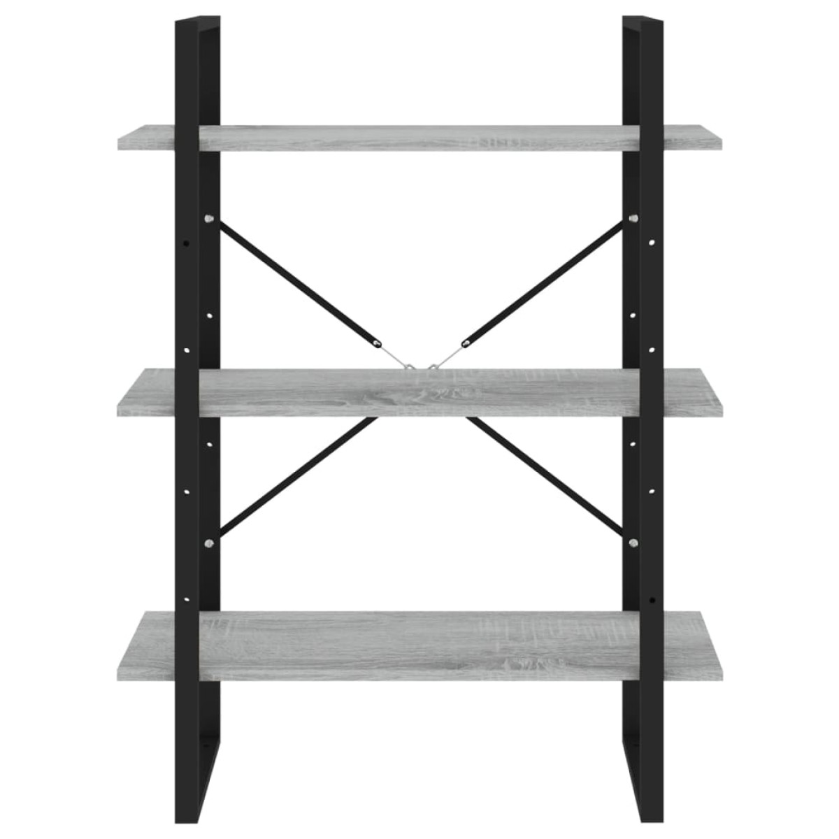 vidaXL Βιβλιοθήκη Γκρι Sonoma 80x30x105 εκ. από Επεξεργασμένο Ξύλο