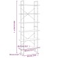 vidaXL Ραφιέρα Γκρι Sonoma 80x30x210 εκ. από Επεξεργασμένο Ξύλο