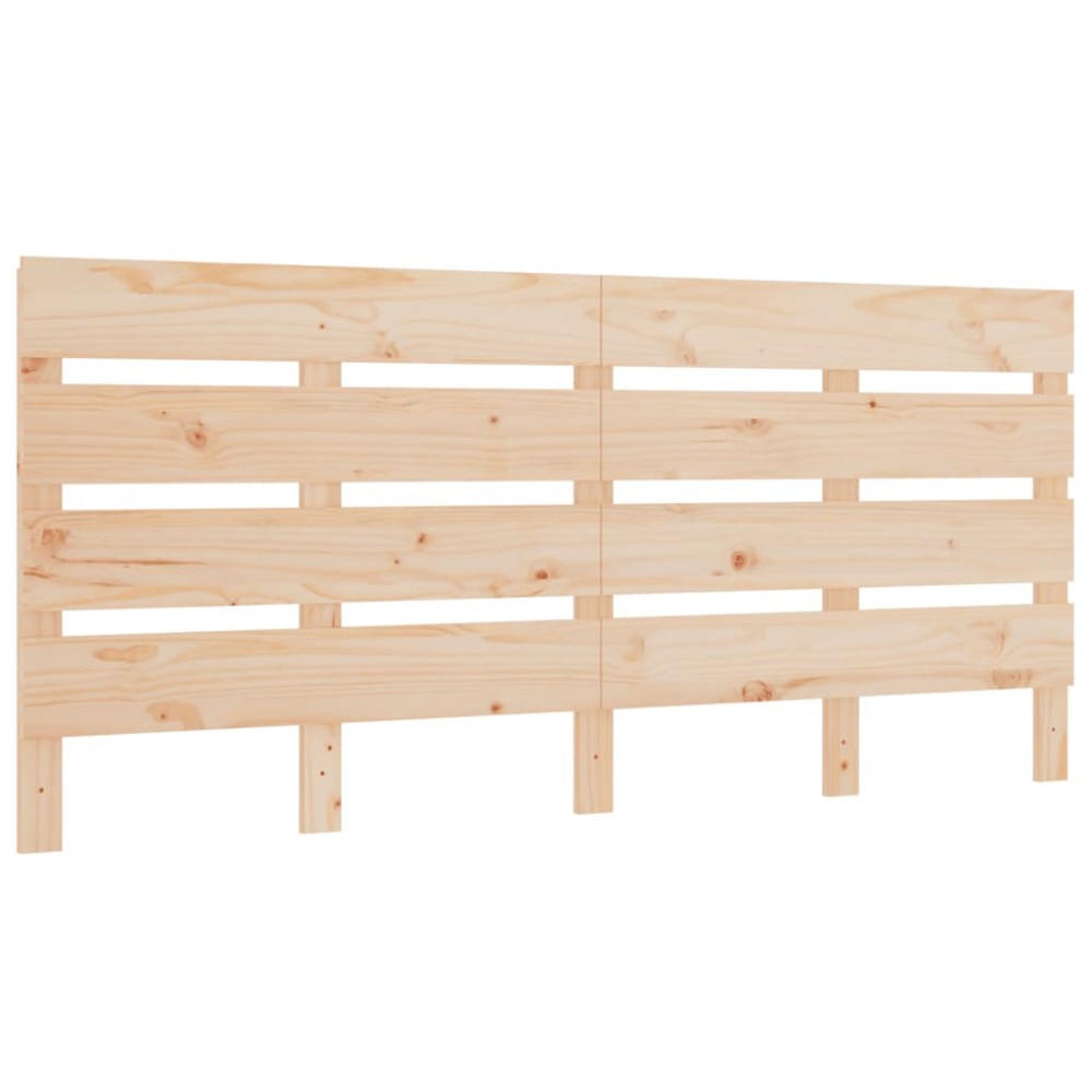 vidaXL Κεφαλάρι Κρεβατιού 120 x 3 x 80 εκ. από Μασίφ Ξύλο Πεύκου