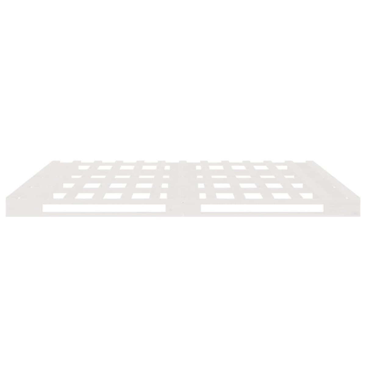 vidaXL Κρεβάτι από Παλέτες Λευκό 160 x 200 εκ. από Μασίφ Ξύλο Πεύκου