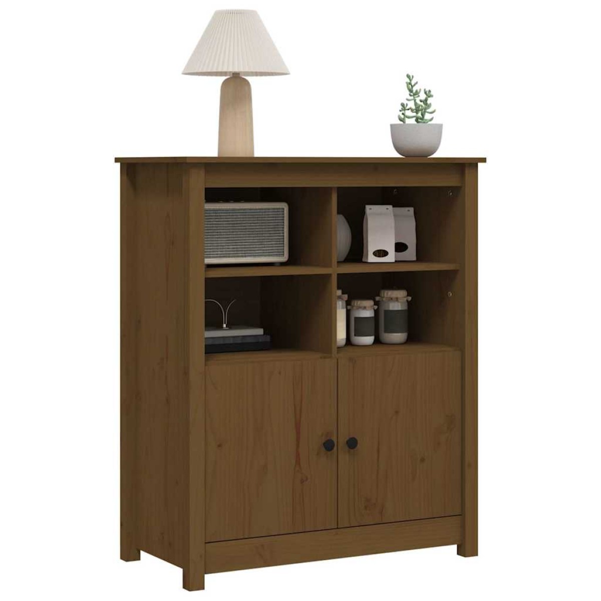 vidaXL Ντουλάπι Καφέ Μέλι 83x41,5x100 εκ. από Μασίφ Ξύλο Πεύκου