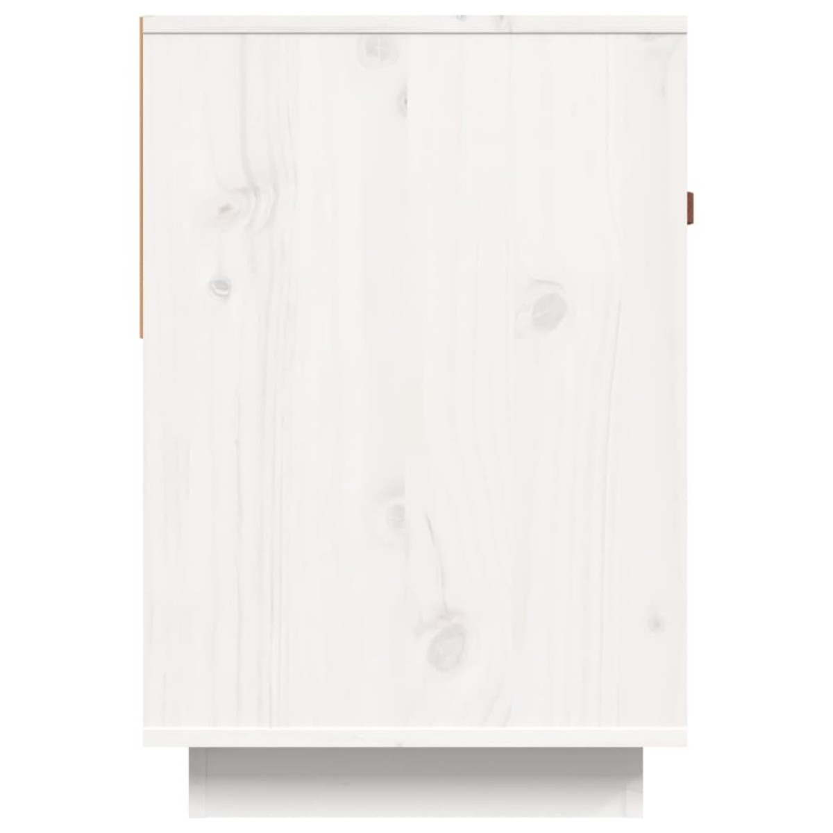 vidaXL Έπιπλο Τηλεόρασης Λευκό 90x40x60 εκ. από Μασίφ Ξύλο Πεύκου