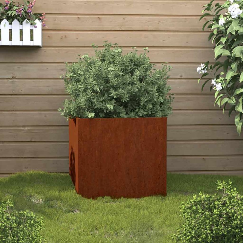 vidaXL Ζαρντινιέρα 32 x 30 x 29 εκ. Ατσάλι Σκληρυθέν στον Αέρα
