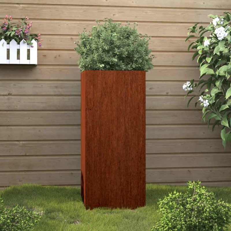 vidaXL Ζαρντινιέρα 32x29x75 εκ. Ατσάλι Σκληρυθέν στον Αέρα