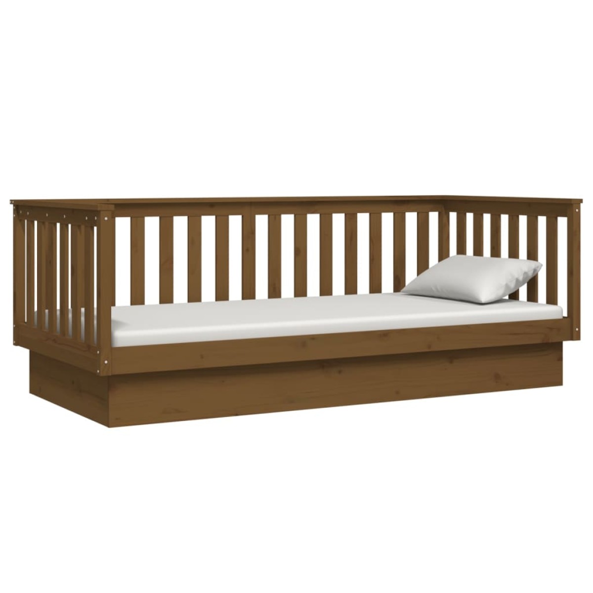 vidaXL Καναπές Κρεβάτι Καφέ Μελί 80 x 200 εκ. από Μασίφ Ξύλο Πεύκου