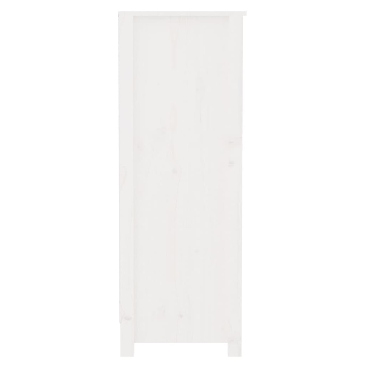 vidaXL Βιβλιοθήκη Λευκή 80 x 35 x 97 εκ. από Μασίφ Ξύλο Πεύκου
