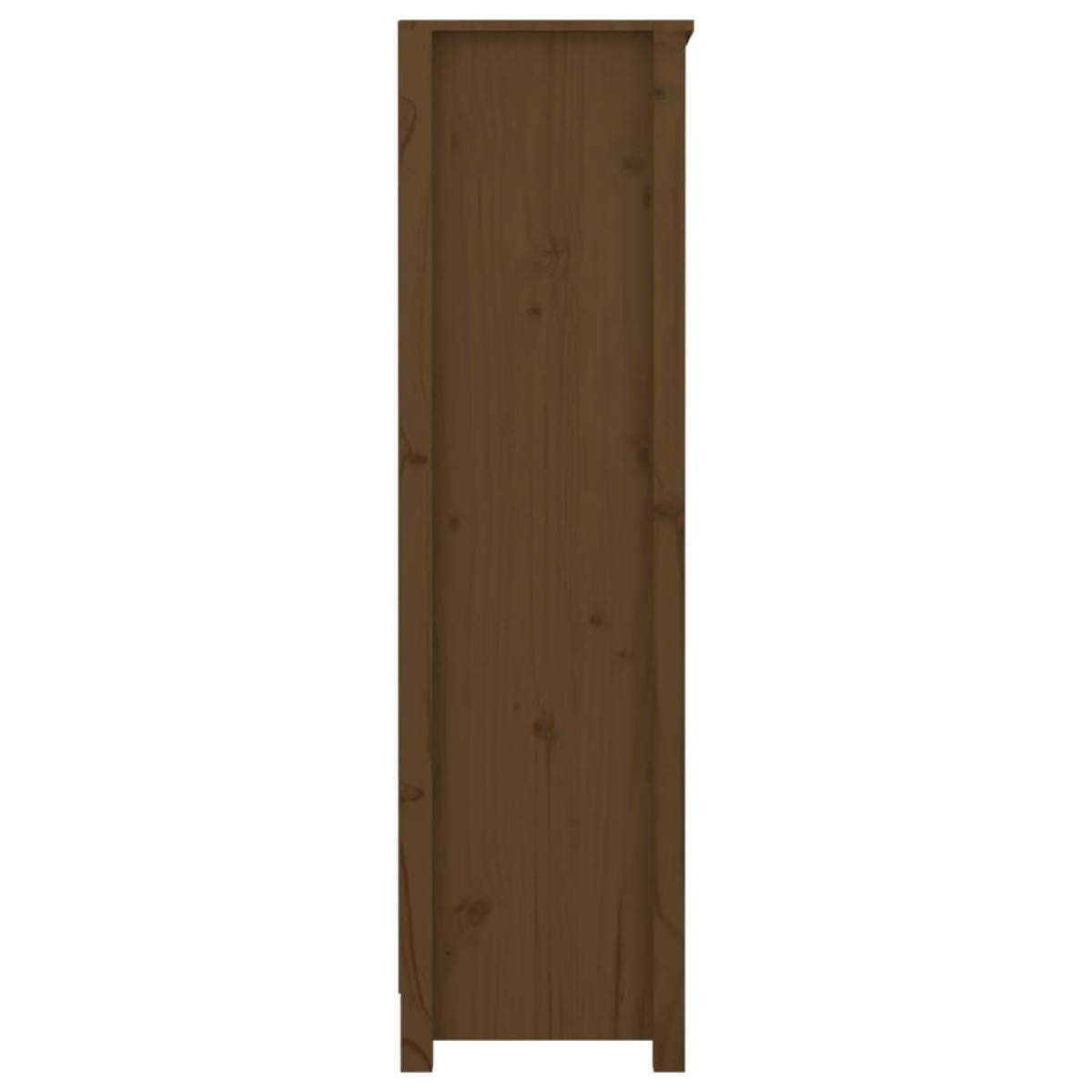 vidaXL Βιβλιοθήκη Μελί 80x35x126 εκ. από Μασίφ Ξύλο Πεύκου