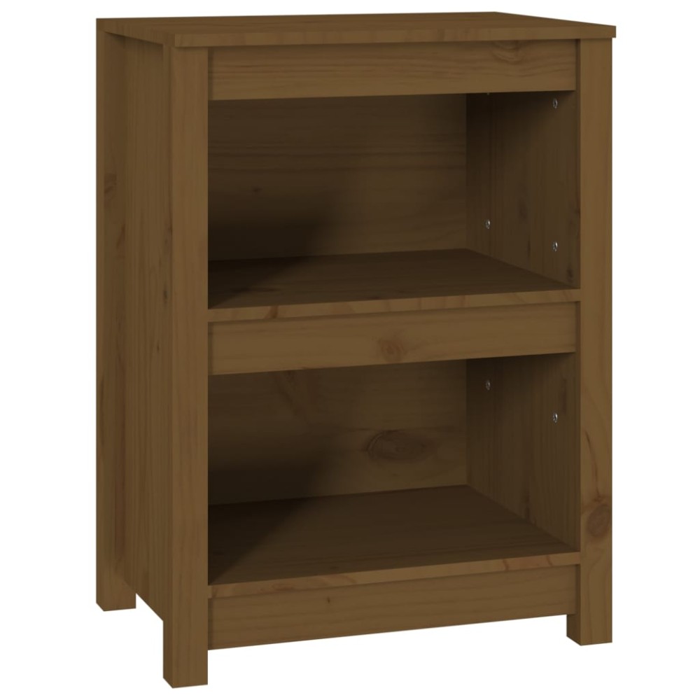 vidaXL Βιβλιοθήκη Μελί 50 x 35 x 68 εκ. από Μασίφ Ξύλο Πεύκου