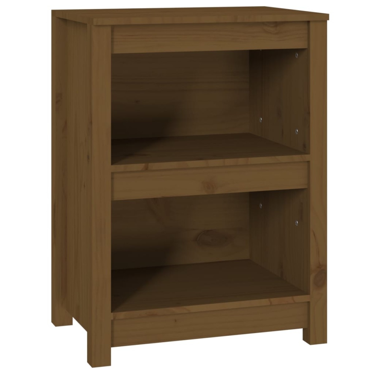 vidaXL Βιβλιοθήκη Μελί 50 x 35 x 68 εκ. από Μασίφ Ξύλο Πεύκου