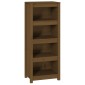 vidaXL Βιβλιοθήκη Μελί 50x35x125,5 εκ. από Μασίφ Ξύλο Πεύκου