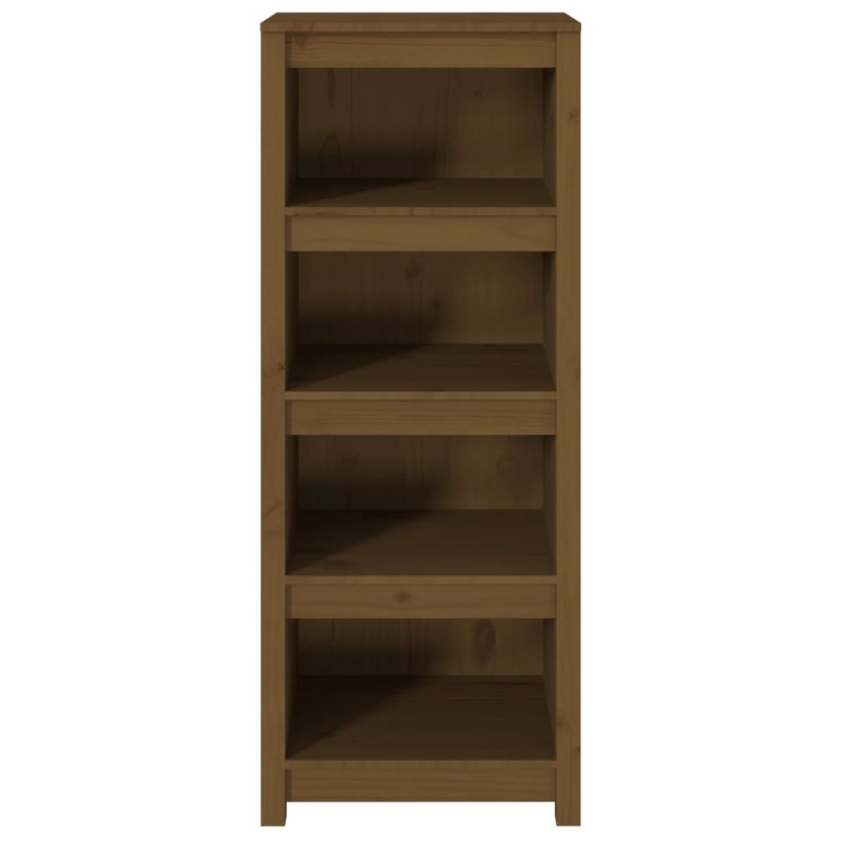 vidaXL Βιβλιοθήκη Μελί 50x35x125,5 εκ. από Μασίφ Ξύλο Πεύκου