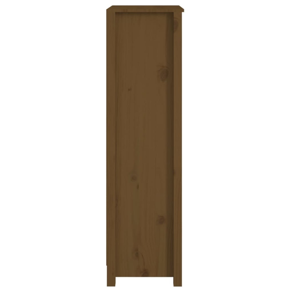 vidaXL Βιβλιοθήκη Μελί 50x35x125,5 εκ. από Μασίφ Ξύλο Πεύκου