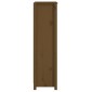 vidaXL Βιβλιοθήκη Μελί 50x35x125,5 εκ. από Μασίφ Ξύλο Πεύκου