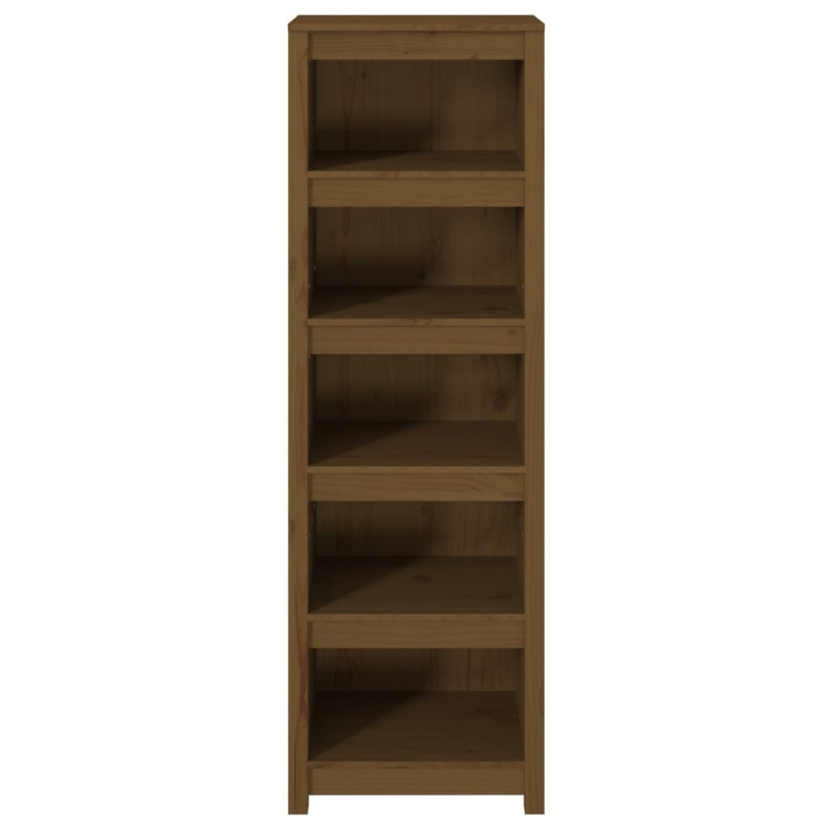 vidaXL Βιβλιοθήκη Μελί 50x35x154 εκ. από Μασίφ Ξύλο Πεύκου