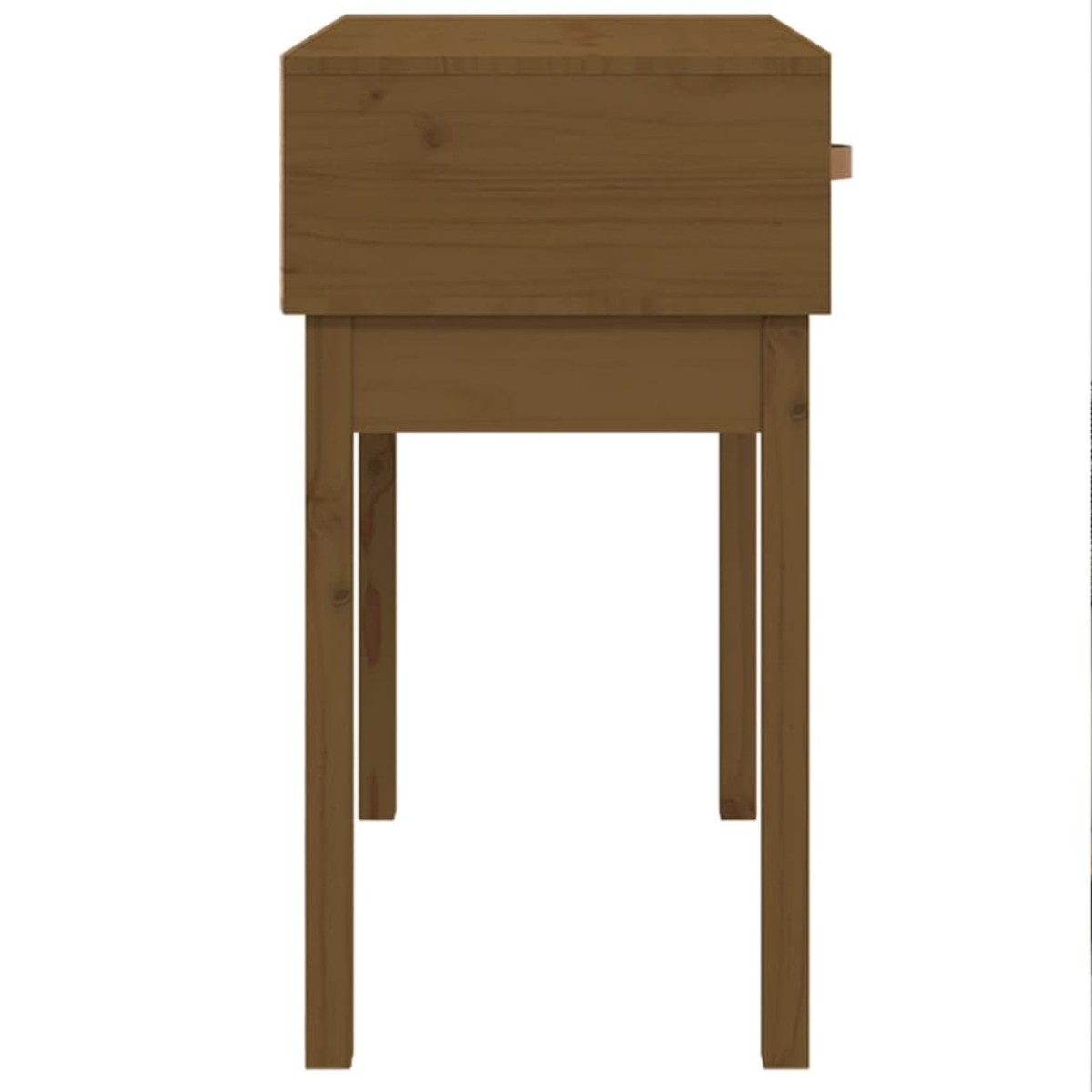 vidaXL Τραπέζι κονσόλα Καφέ μελί 76,5x40x75 εκ. Μασίφ Ξύλο Πεύκου