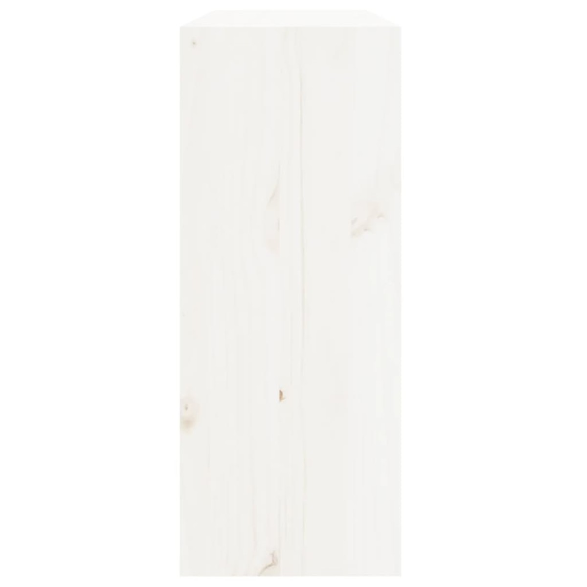 vidaXL Κάβα Κρασιών Λευκό 62 x 25 x 62 εκ. από Μασίφ Ξύλο Πεύκου