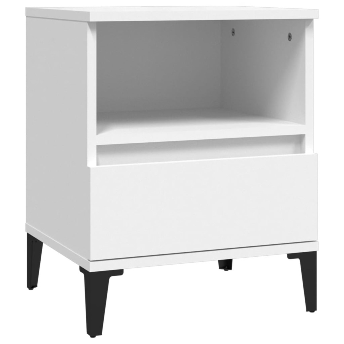 vidaXL Κομοδίνα 2 τεμ. Λευκά 40 x 35 x 50 εκ.