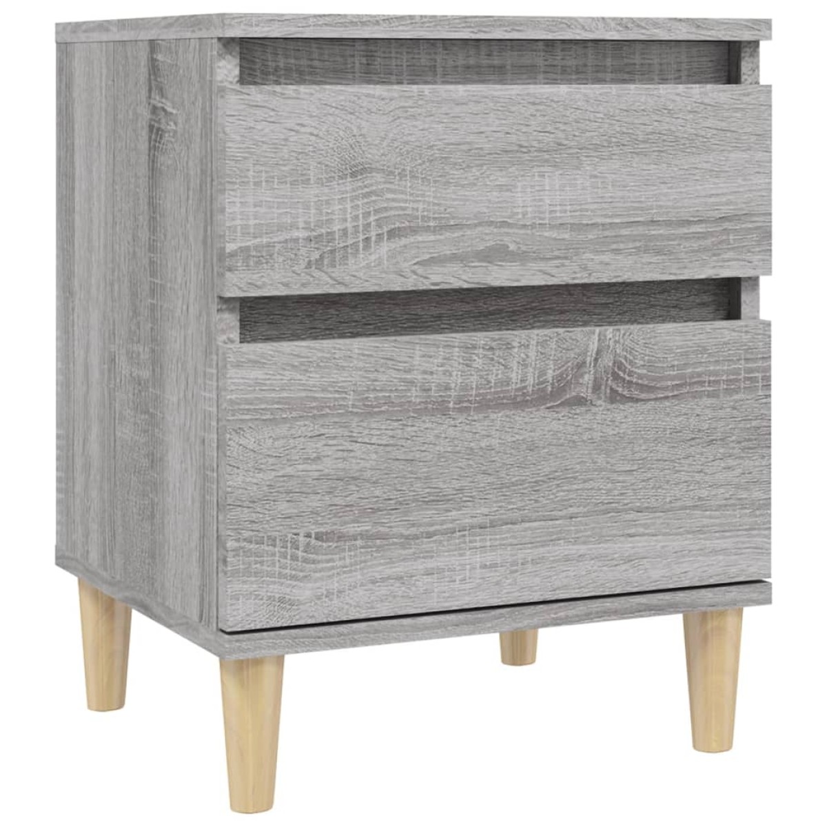 vidaXL Κομοδίνα 2 Τεμ. Γκρι Sonoma 40x35x50 εκ.