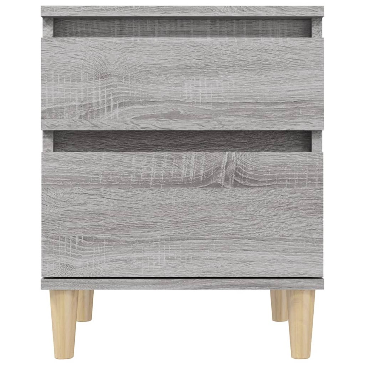 vidaXL Κομοδίνα 2 Τεμ. Γκρι Sonoma 40x35x50 εκ.