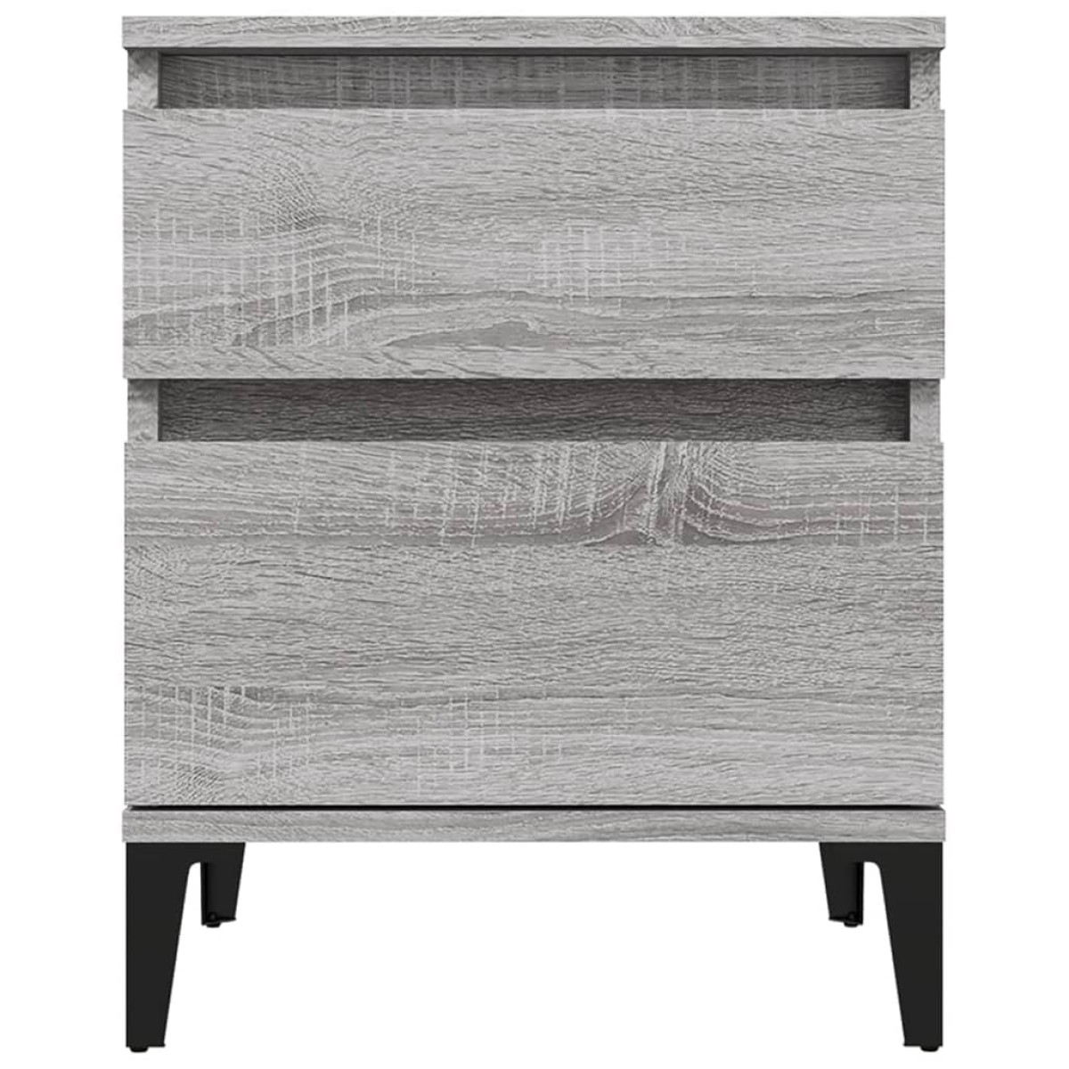 vidaXL Κομοδίνα 2 Τεμ. Γκρι Sonoma 40x35x50 εκ.