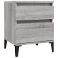 vidaXL Κομοδίνα 2 Τεμ. Γκρι Sonoma 40x35x50 εκ.