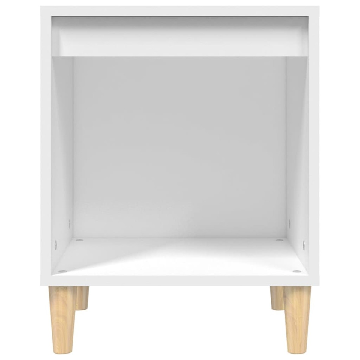 vidaXL Κομοδίνο Λευκό 40 x 35 x 50 εκ. από Επεξεργασμένο Ξύλο