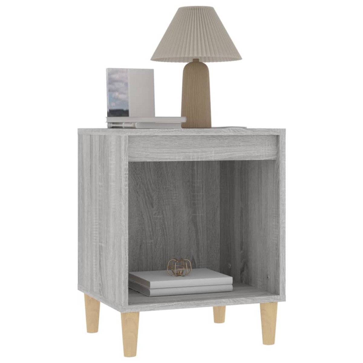 vidaXL Κομοδίνα 2 Τεμ. Γκρι Sonoma 40x35x50 εκ.