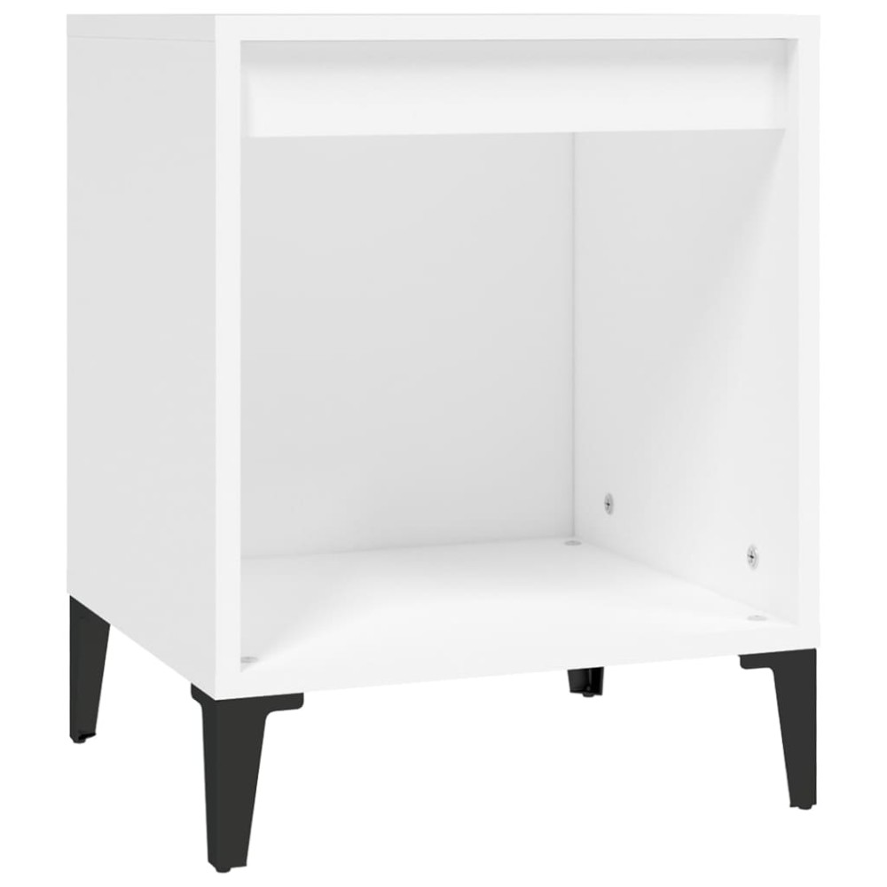 vidaXL Κομοδίνο Λευκό 40 x 35 x 50 εκ.