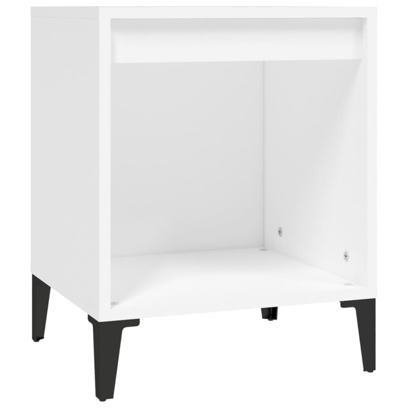 vidaXL Κομοδίνο Λευκό 40 x 35 x 50 εκ.