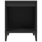 vidaXL Κομοδίνο Μαύρο 40 x 35 x 50 εκ.