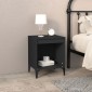vidaXL Κομοδίνα 2 τεμ. Μαύρα 40 x 35 x 50 εκ.
