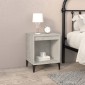 vidaXL Κομοδίνα Γκρι Σκυροδέματος 40x35x50 εκ.