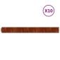 vidaXL Περίγραμμα γκαζόν 10 pcs 10 x 103 cm Ατσάλι Σκληρυθέν στον Αέρα
